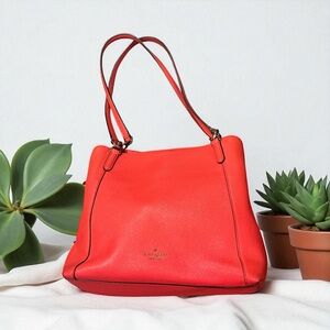 Kate Spade New York Jackson Pebbled Tangerine Shoulder Bag
